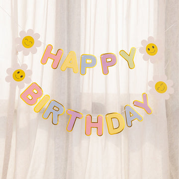 Banner Daisy - Pretty banner for birthday parties
