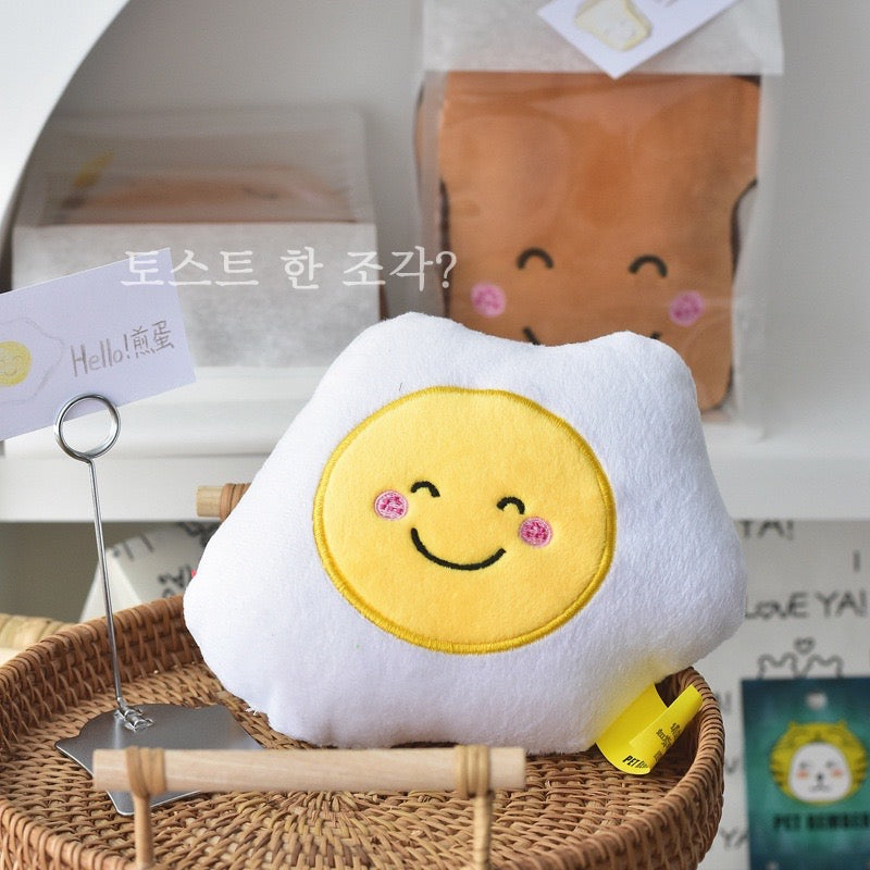 Squeaky Crinkly Dog Toy - Toast