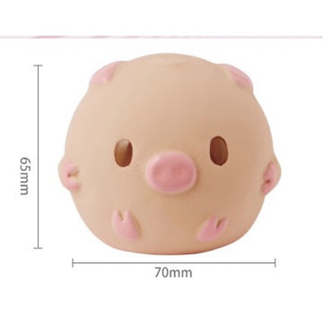 Petio Japan Rubber Squeaky Squishy Dog Toys - Super Durable for small but strong chewers (Piglet)