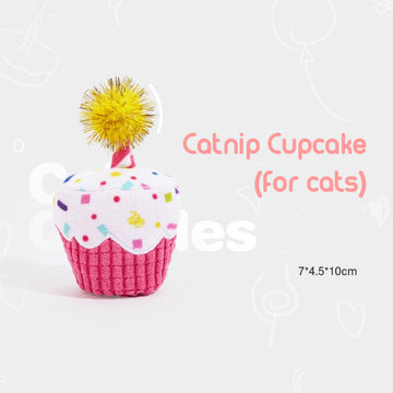 Catnip Birthday Cupcake - Adorable Birthday Party Toys for Cat