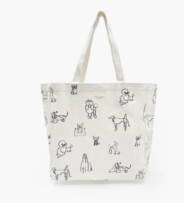 Kate Spade New York Dog Party Canvas Tote