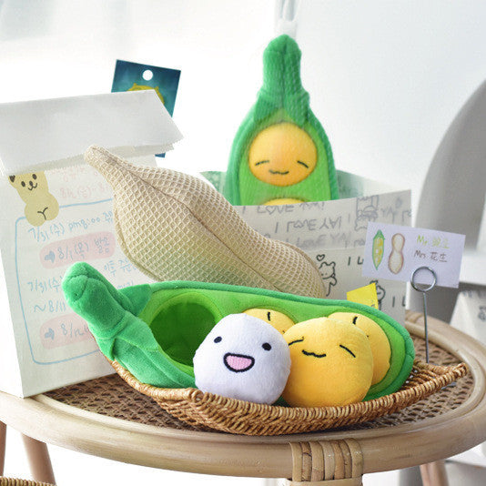 Peas in a Pod Squeaky & Crinkly Interactive Toys for Dogs/Cats