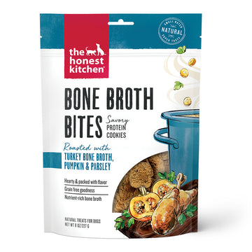 The Honest Kitchen Bone Broth Bites Roasted with Turkey Bone Broth & Pumpkin (Dog Treats)