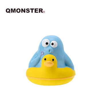 Qmonster Duck Float Rubber Squeaky Toy