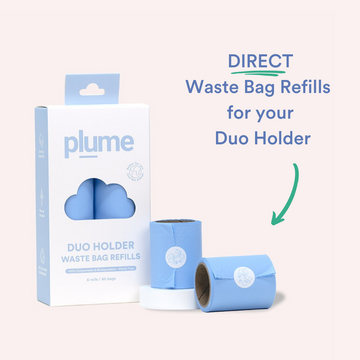 Plume Waste Bag Refills for our Duo Holder (60 bags)