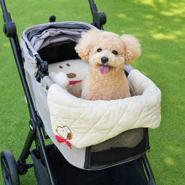 Parisdog Peanuts Snoopy & Olaf Stroller Guard & Cushion