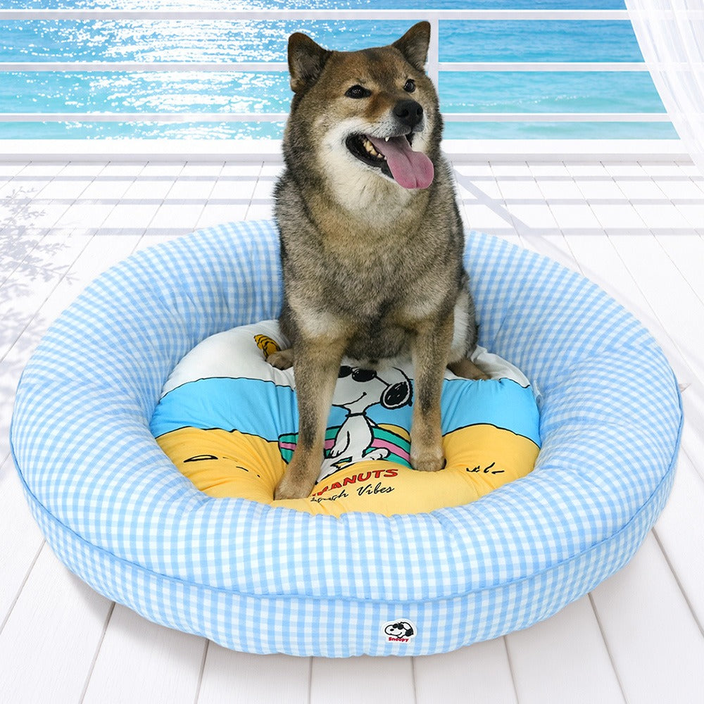 Peanuts Beach Vibes Cool Round Bed