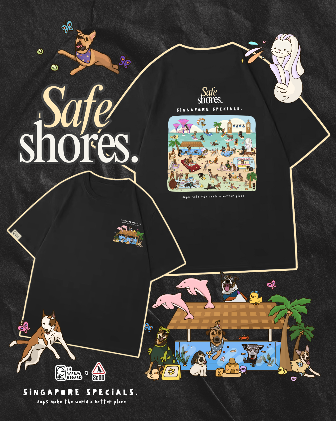 In Warm Regard Safe Shores Oversized T Shirt
