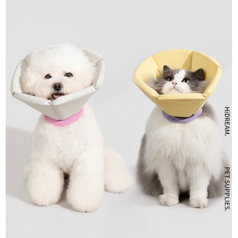 Soft Cone Drawstring Elizabethan Collar Recovery for Post Surgery Dogs/ Cats