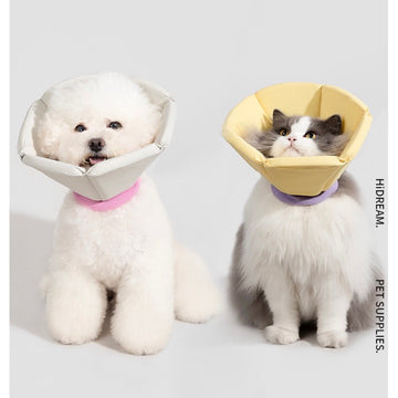 Soft Cone Drawstring Elizabethan Collar Recovery for Post Surgery Dogs/ Cats