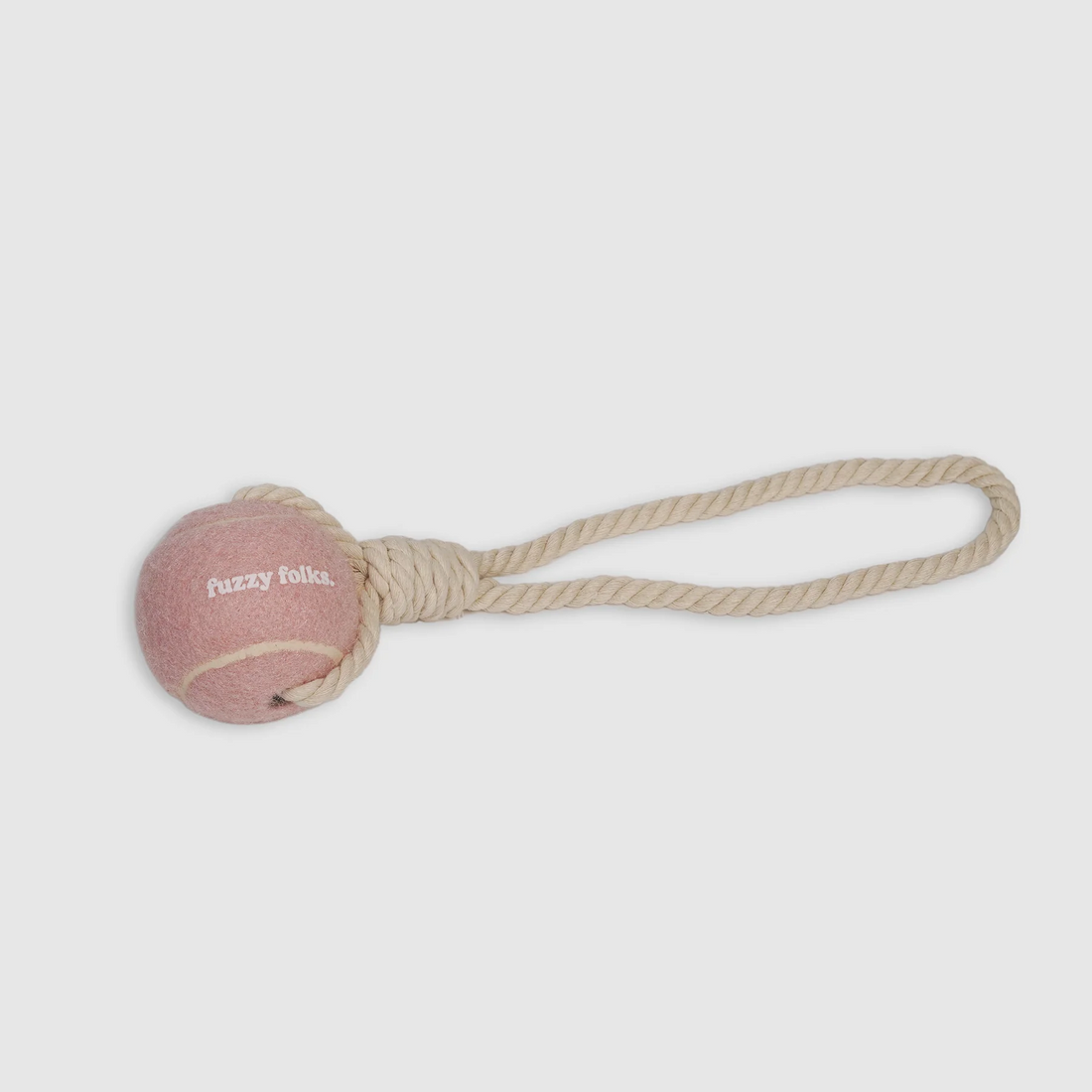 Fuzzy Folks Tennis Ball Rope Toy