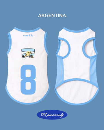 Comeandbe World Cup Cooling Pet Jersey - Argentina