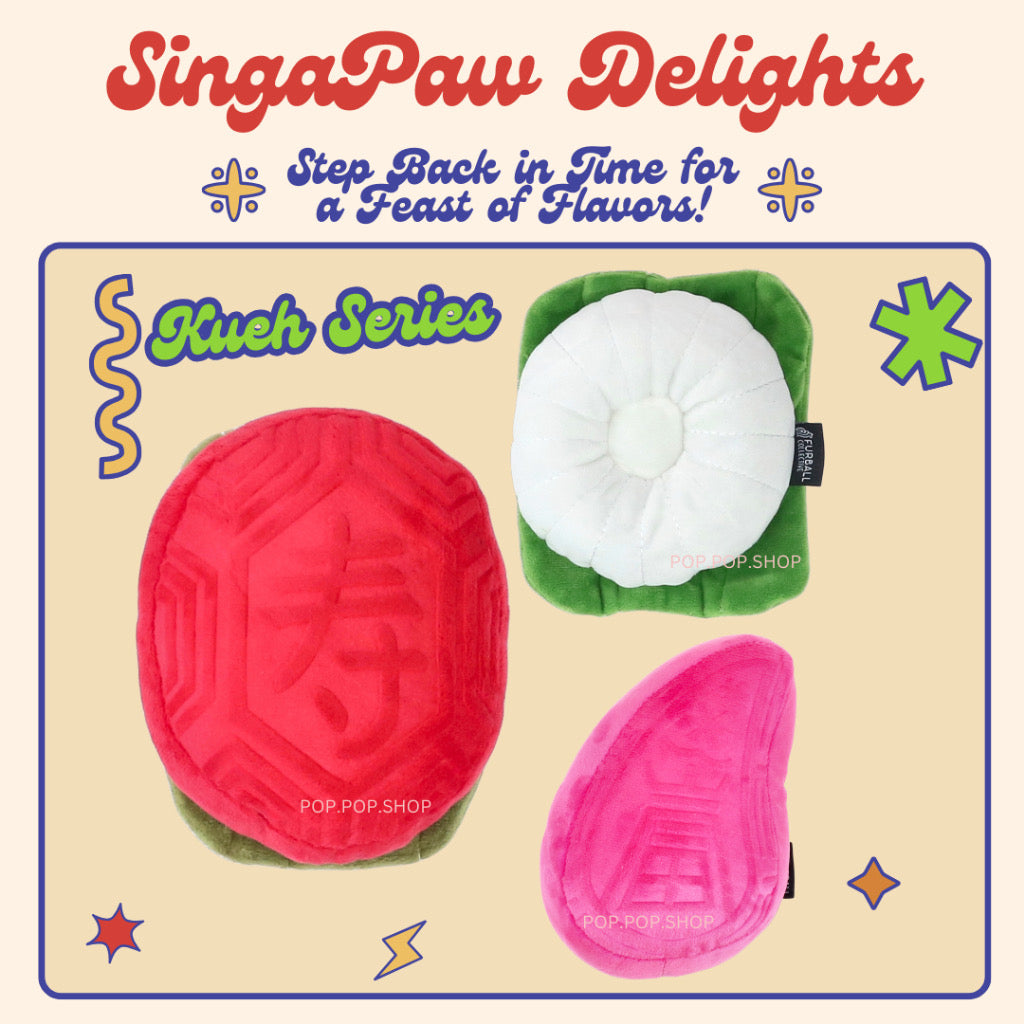 Singapore Pineapple Tart Kueh Dog Toy Tourist Souvenir Gift Furball Collective (Ang Ku Kueh)