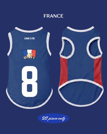 Comeandbe World Cup Cooling Pet Jersey - France