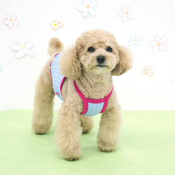 Parisdog Korea Floral Bubble Crop Singlet Top for Pets