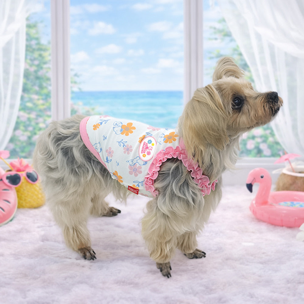 Peanuts Korea Floral Singlet for Pets