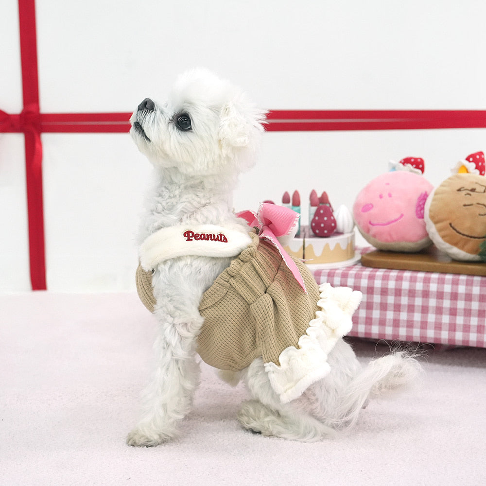 [PREORDER] Peanuts Korea Ribbon One Piece Dress