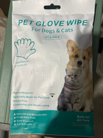 Pet Glove Wipe for Dogs and Cats