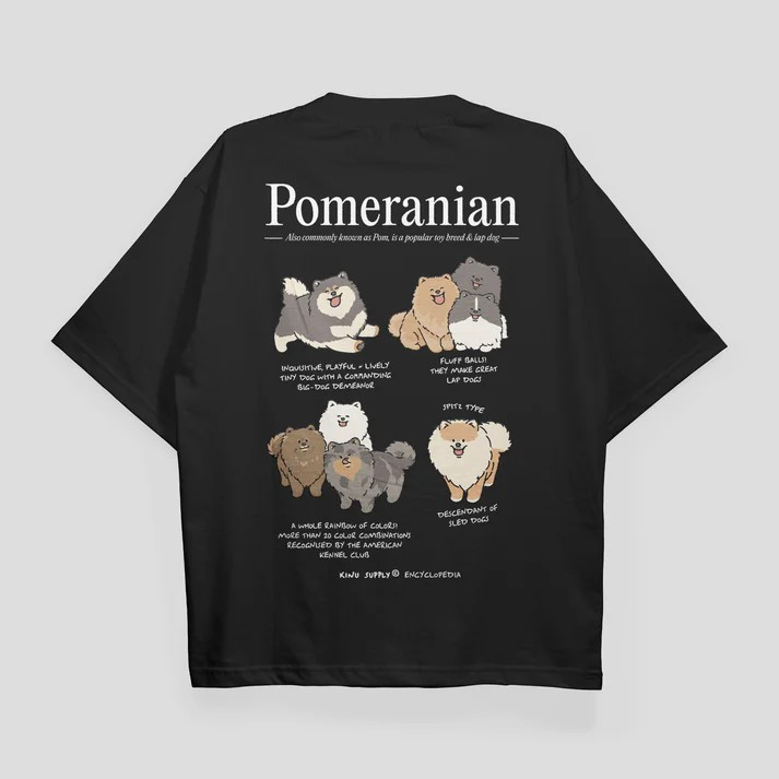 KINU Pomeranian Encyclopedia T-shirt
