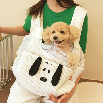 Peanuts Korea Signature Snoopy Mesh Front Sling Pet Carrier