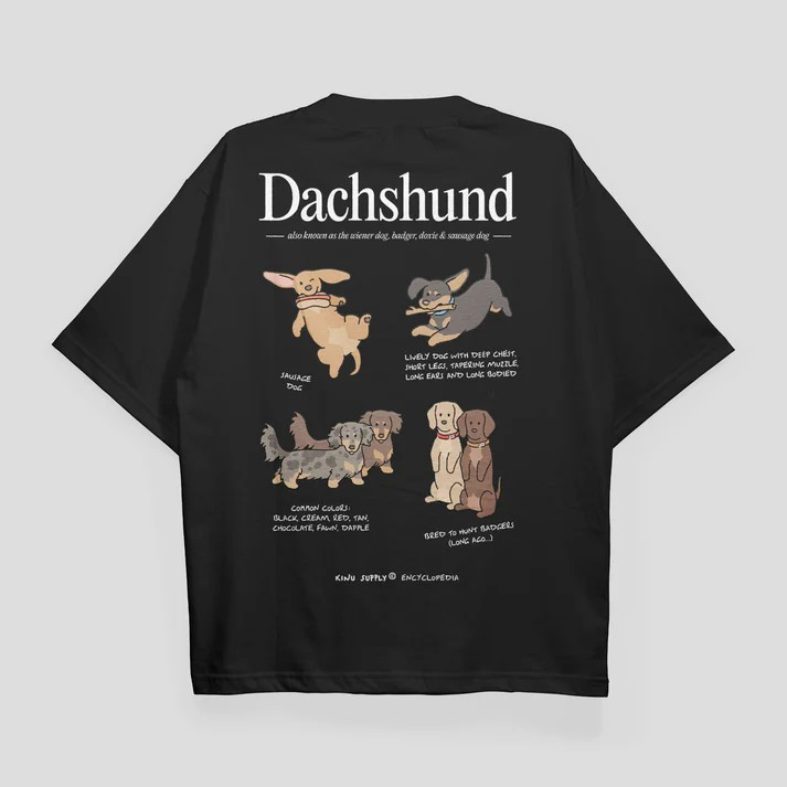 KINU Dachshund Encyclopedia T-shirt