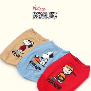 Peanuts Korea Vintage T Shirt for Pets