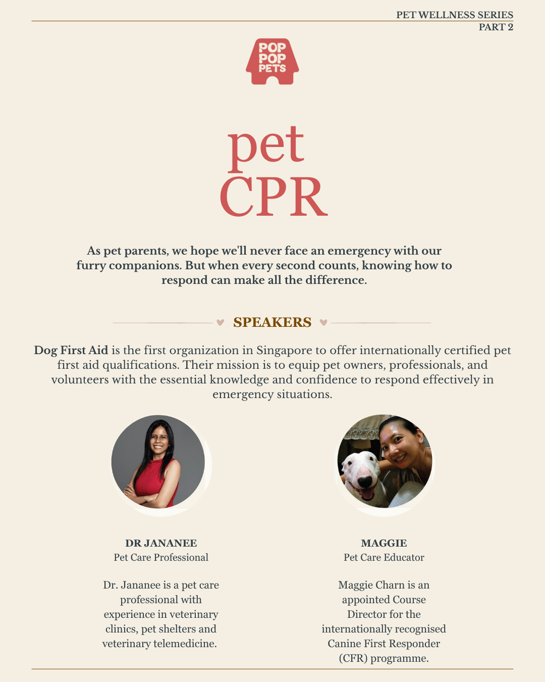 Pet Wellness Workshop: Pet CPR (7 November 7pm)