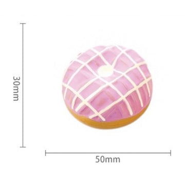 Petio Japan Rubber Squeaky Squishy Dog Toys - Super Durable for small but strong chewers (Donut)