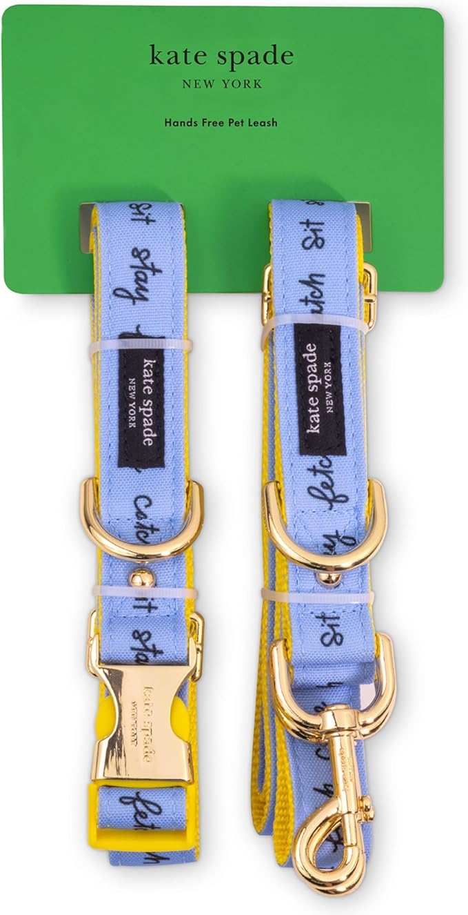 Kate Spade New York Hands Free Leash for Dog Walking, Adjustable Waist Leash 34"-60"