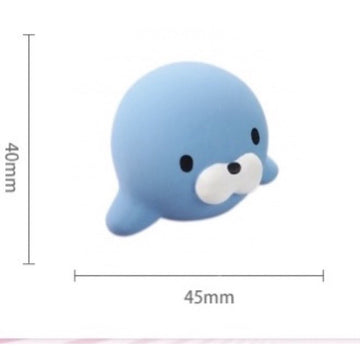 Petio Japan Rubber Squeaky Squishy Dog Toys - Super Durable for small but strong chewers (Seal)