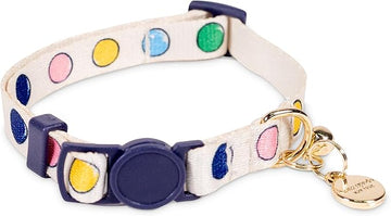 Kate Spade Watercolor Breakaway Cat Collar - Adjustable Collar with Buckle Closure