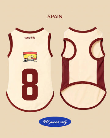 Comeandbe World Cup Cooling Pet Jersey - Spain