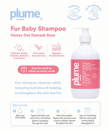 Plume Fur Baby Shampoo - Rose - 500ml