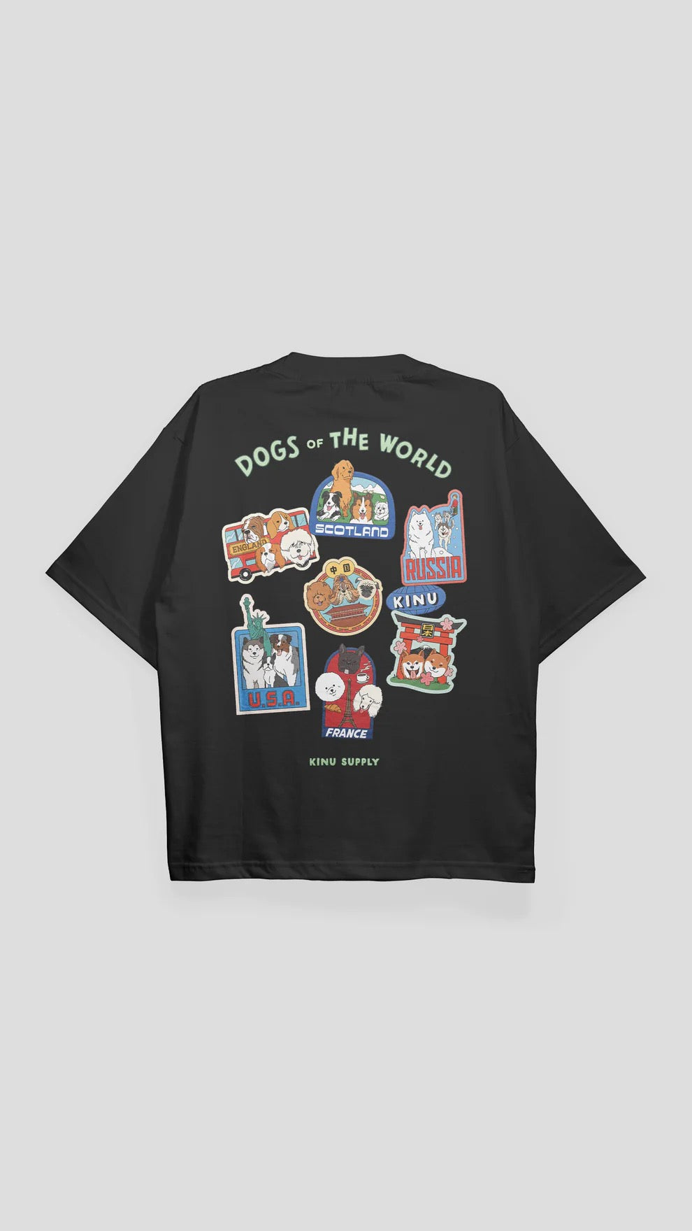 KINU Dogs of The World T-shirt