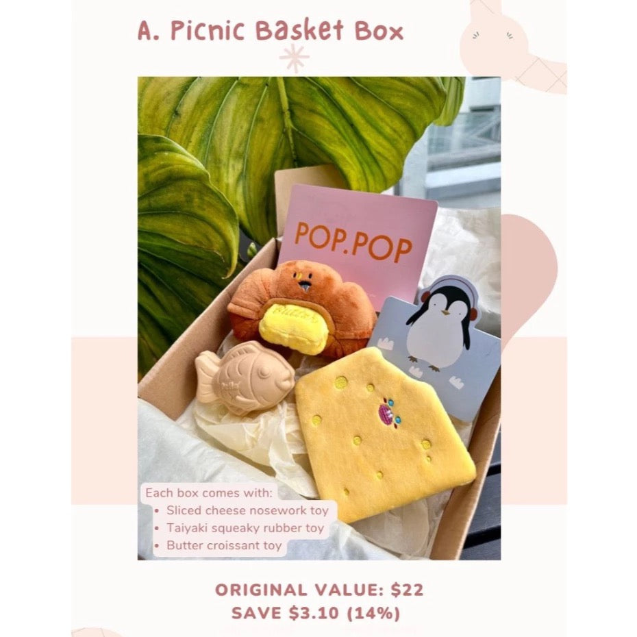 Super Value Themed Dog Toy Boxes (Picnic Box Set)
