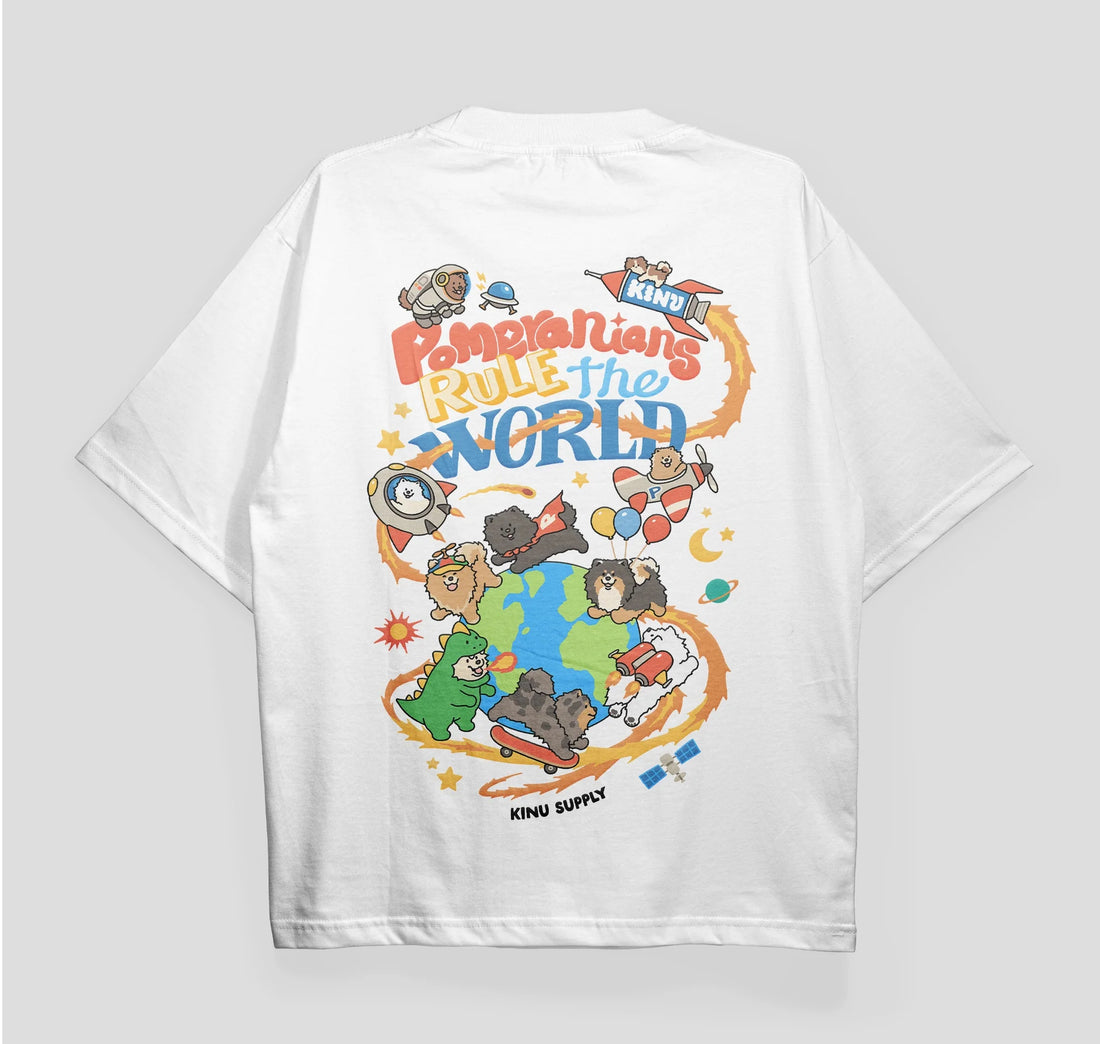 KINU Pomeranians Rule The World Club T-shirt