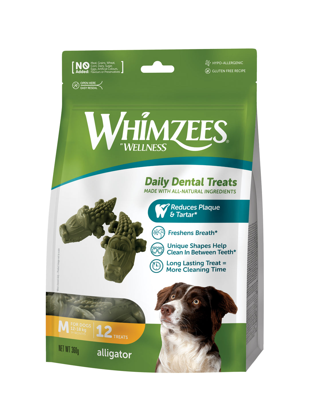 Silversky Whimzees Alligator Dog Dental Treats