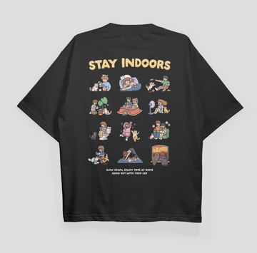 KINU "Stay Indoors" - Indoor Cat Club T-shirt