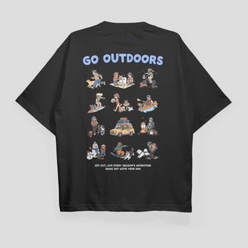 KINU "Go Outdoors" - Outdoor Dog Club T-shirt