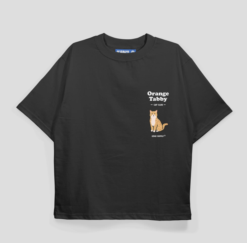 KINU Orange Tabby Cat Club T-shirt