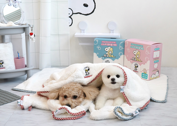 Peanuts Korea Snoopy Pet Towel Set