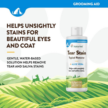 Silversky NaturVet Tear Stain Topical Remover Plus Aloe