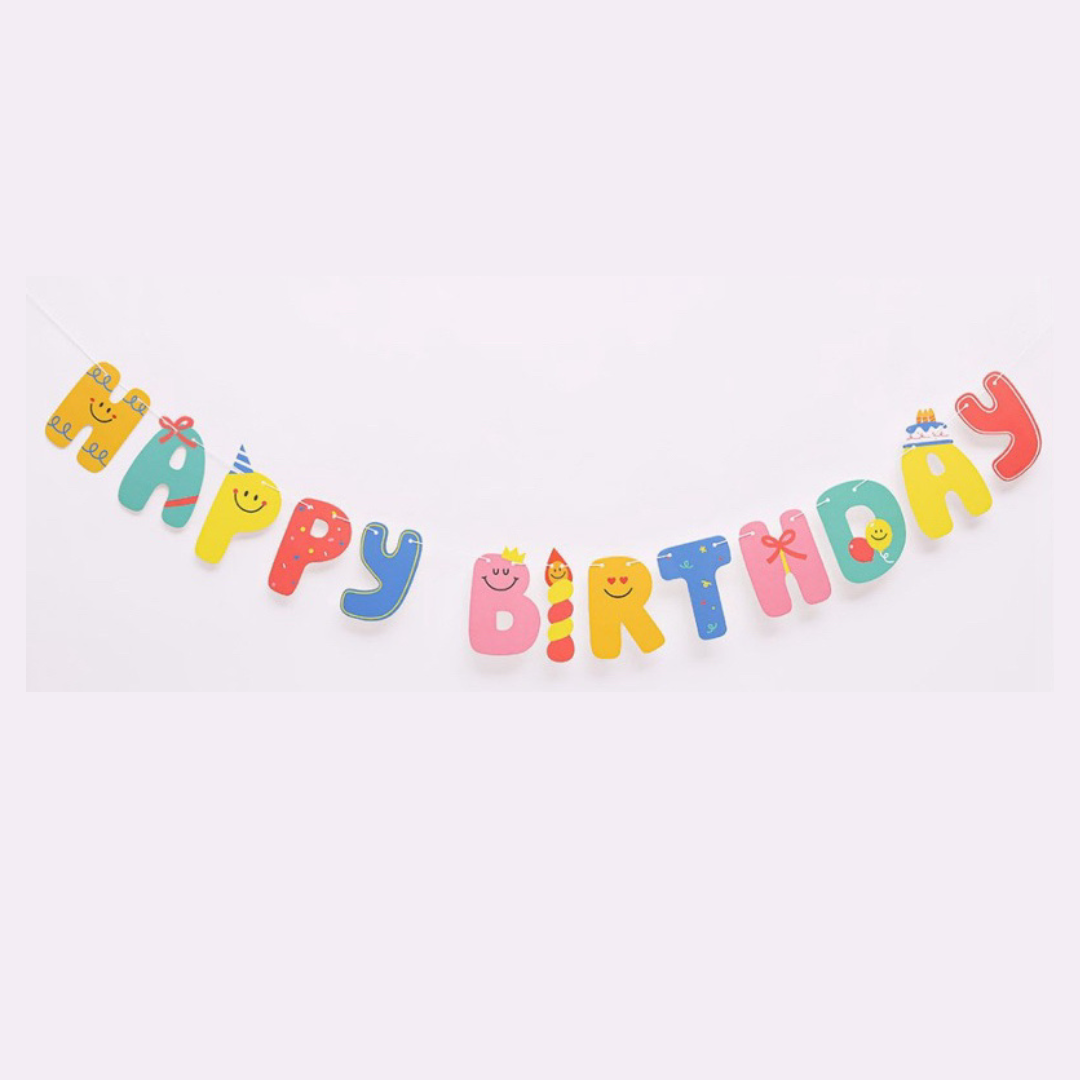 Banner Playful - Pretty banner for birthday parties