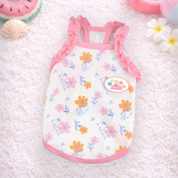 Peanuts Korea Floral Singlet for Pets
