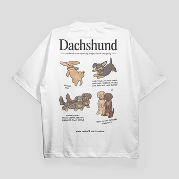 KINU Dachshund Encyclopedia T-shirt