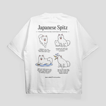 KINU Japanese Spitz Encyclopedia T-shirt