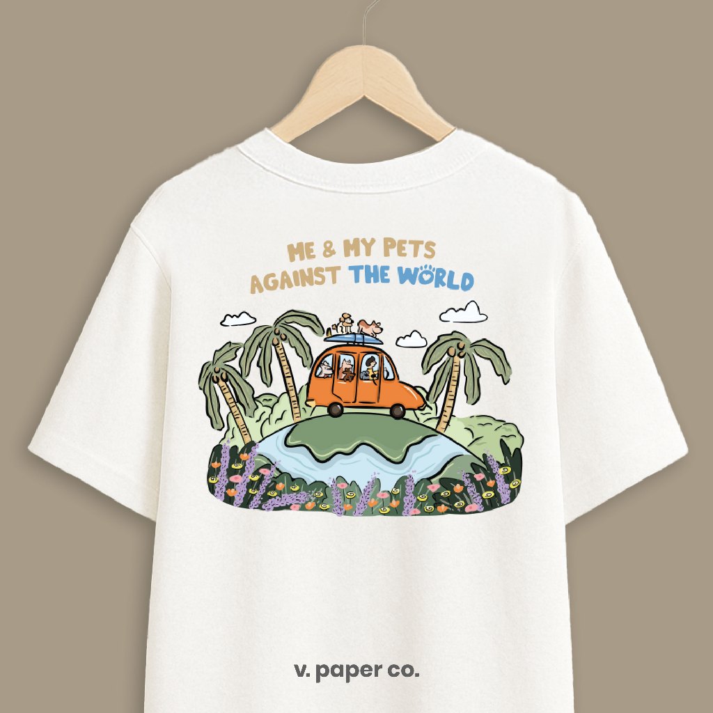V Paper Co Me and My Pet Against The World Oversized Tee
