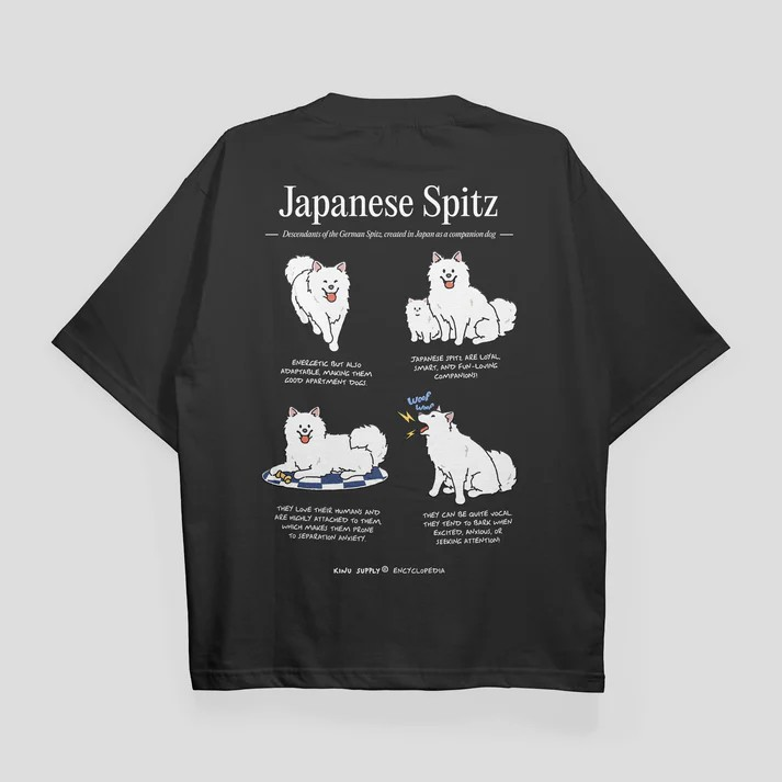 KINU Japanese Spitz Encyclopedia T-shirt
