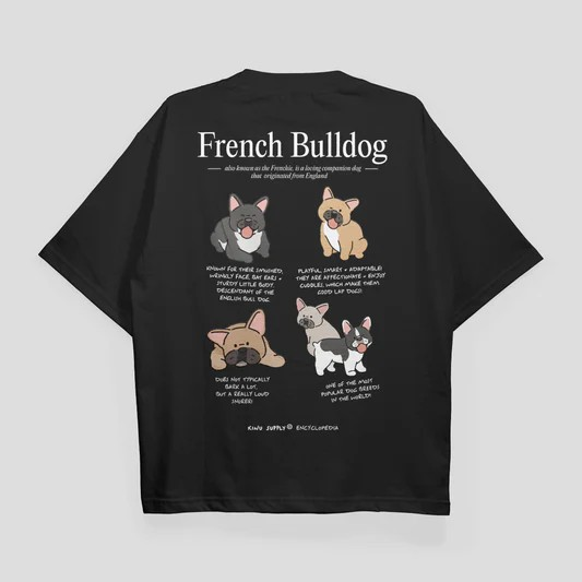 KINU French Bulldog Encyclopedia T-shirt