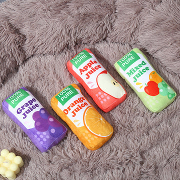 Juicy Fun: Squeaky Plush Toys for Dogs with Fruit Juice Flair!